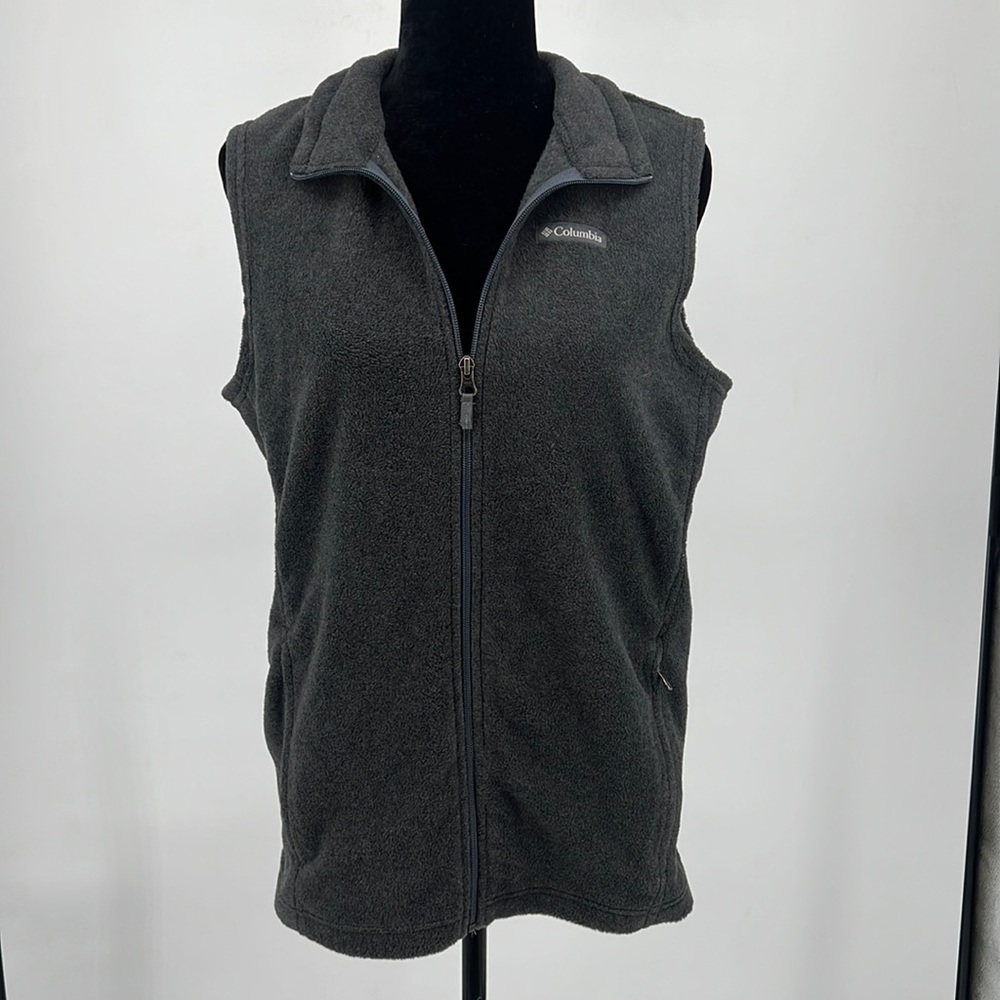 Columbia Gray Fleece Vest Kids Unisex sz. XL  (18-20)